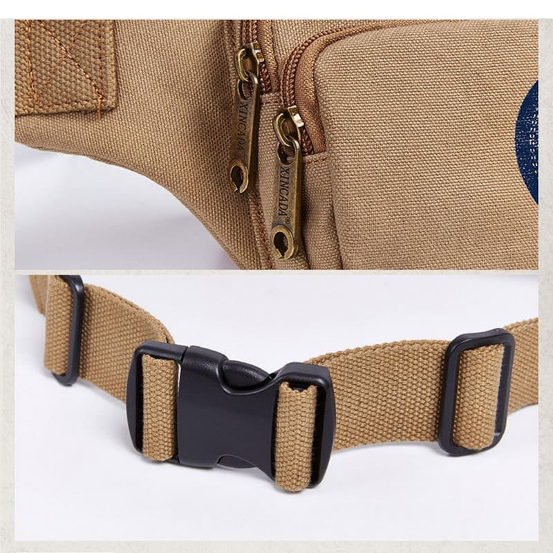Brustbeutel Herren Brusttasche Reise Hüfttasche Canvas