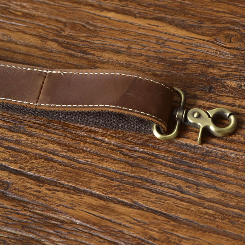 Herren Brusttasche Vintage Leder Kroko Muster Brustbeutel Umhängetasche