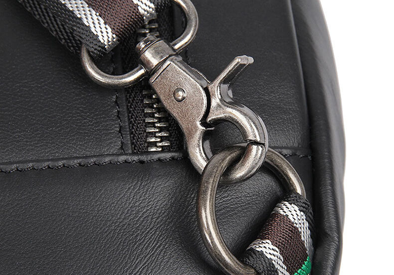 Herren Brusttasche für Männer Brustbeutel Leder schwarz