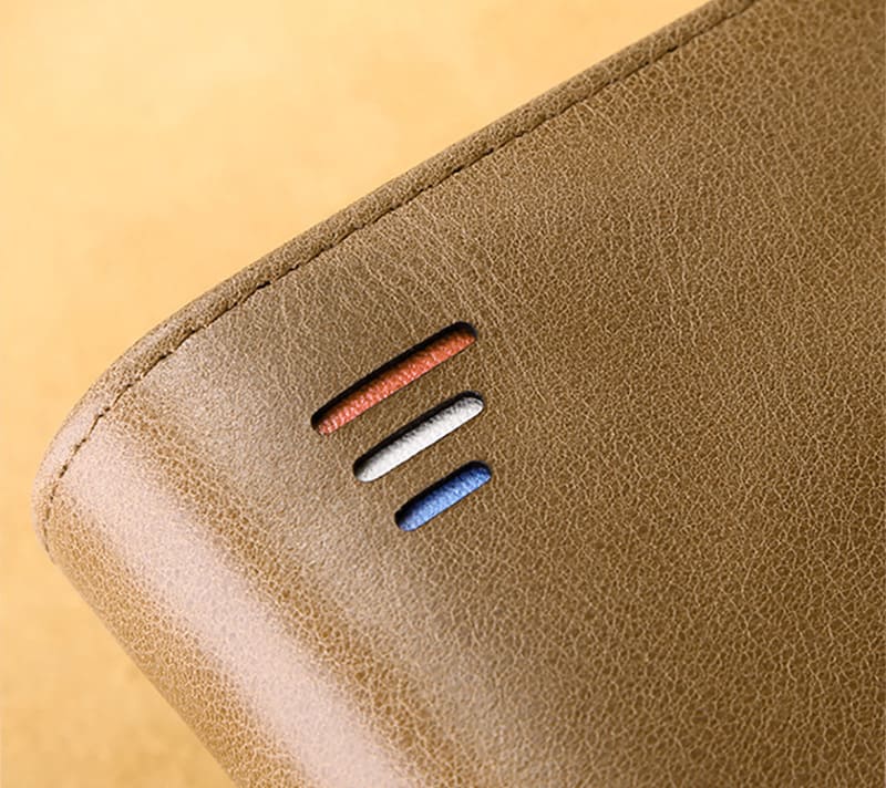 Herren Geldbörse Leder für Hosentasche RFID Schutz Portemonnaie mit Münzfach