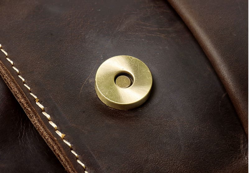 Herren Handtasche Leder Businesstasche Umhängetasche für Arbeit mit Laptopfach Aktentasche