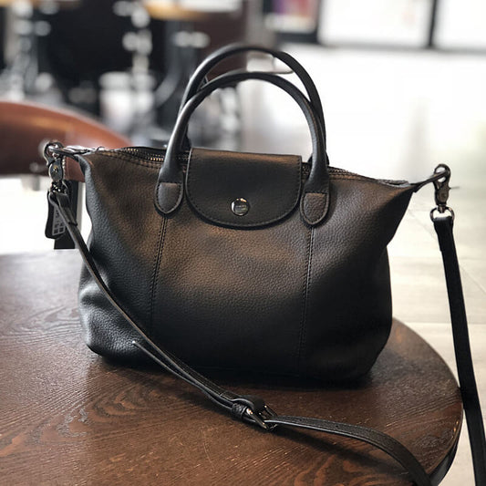 kleine handtasche leder schwarz