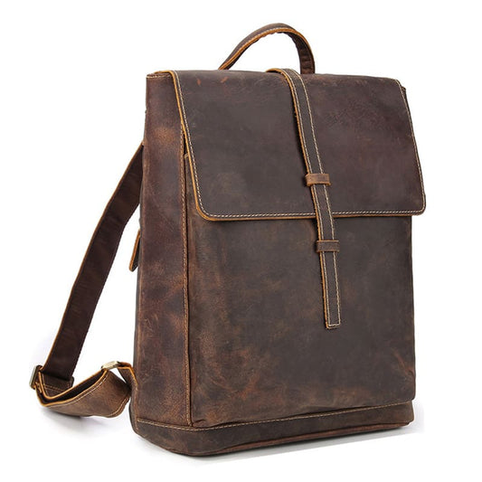 herren rucksack laptop leder
