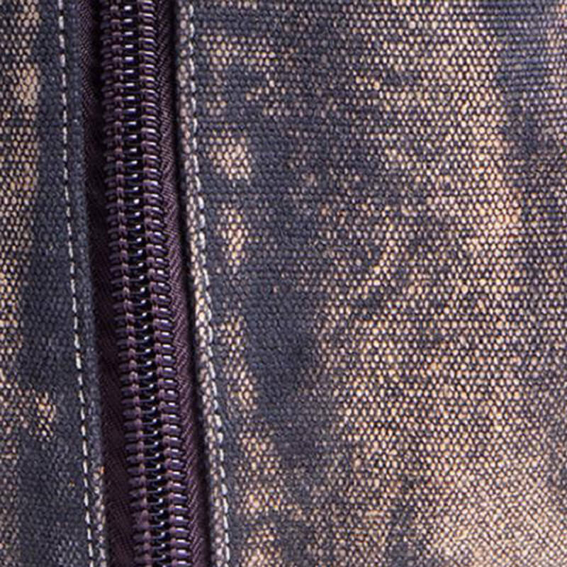 Damen Rucksack Canvas Vintage mit Reißverschluss für Alltag