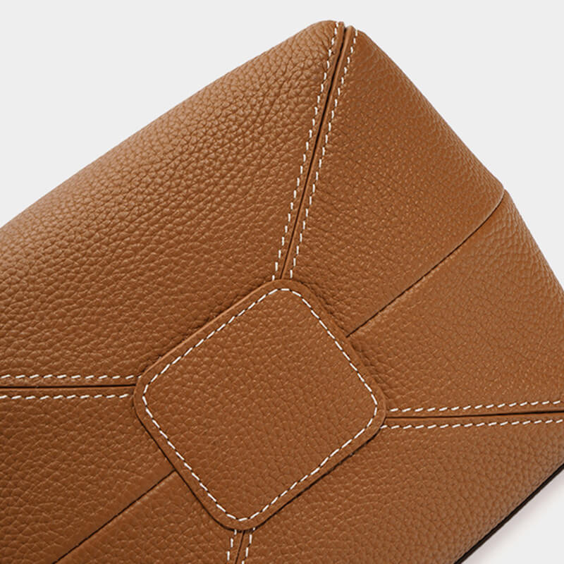 kleine Handtasche Damen Leder Umhängetasche modern Beuteltasche in 3 Farben