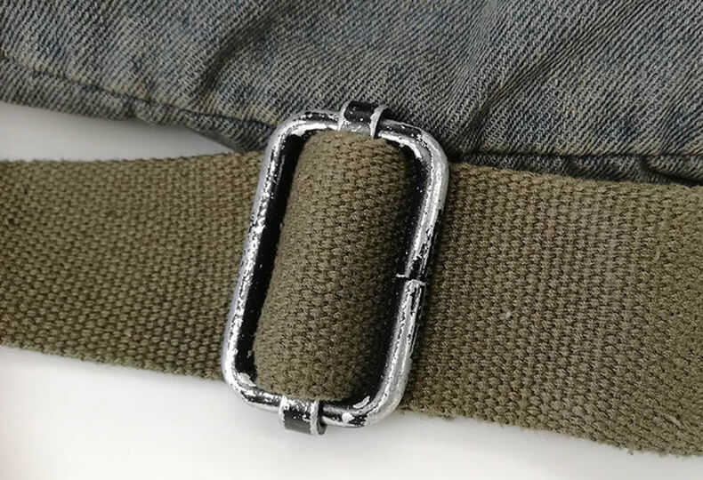 strapazierfähige Umhängetasche Herren Jeans mit Reißverschluss