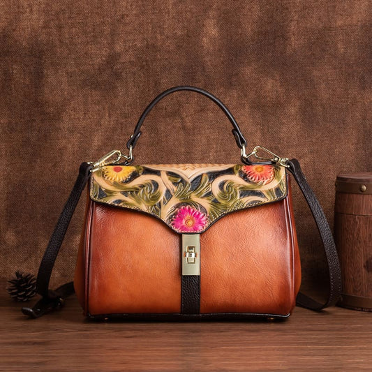 umhängetasche damen leder vintage