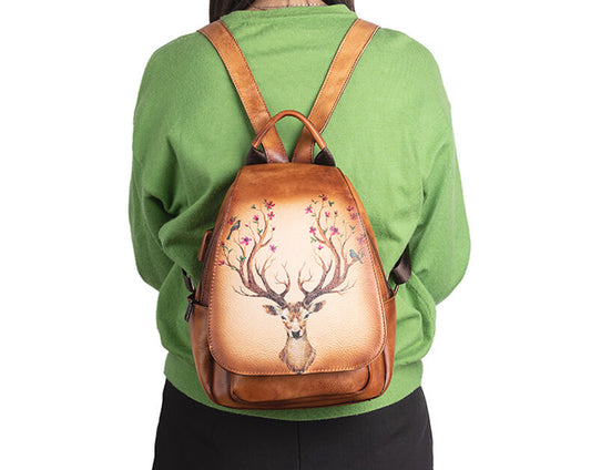 rucksack leder damen schule