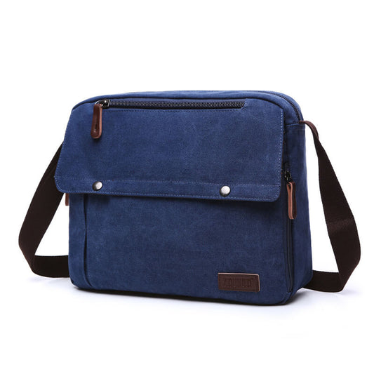 Vintage Umhängetasche aus Canvas Herren für Alltag und Business