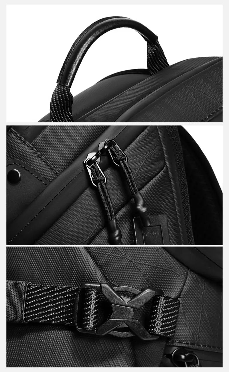 wasserdichte Herren Sling Bag Brusttasche Oxford Rucksack mit 1 Gurt