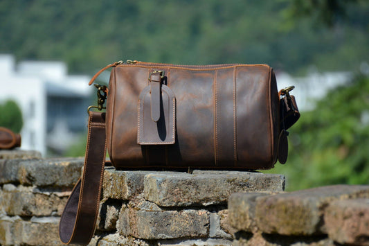 Vintage Ledertasche aus Crazy Horse Leder – die einzigartige Ausstrahlung, geformt durch den Lauf der Zeit.