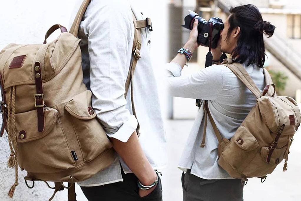 Rucksack Herren Canvas