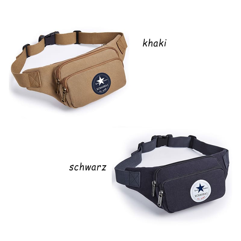 Brustbeutel Herren Brusttasche Reise Hüfttasche Canvas
