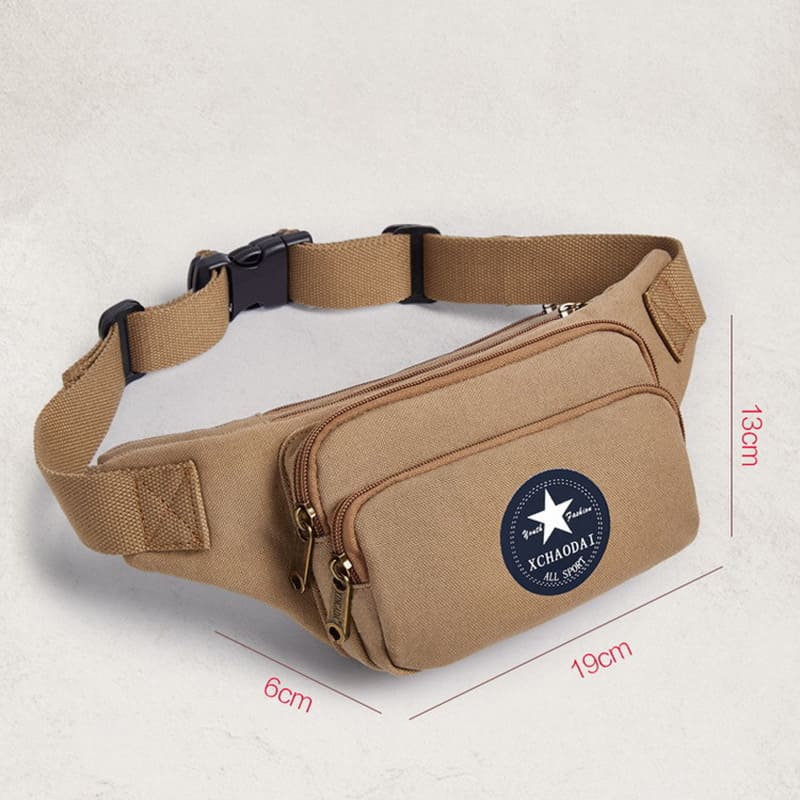 Brustbeutel Herren Brusttasche Reise Hüfttasche Canvas