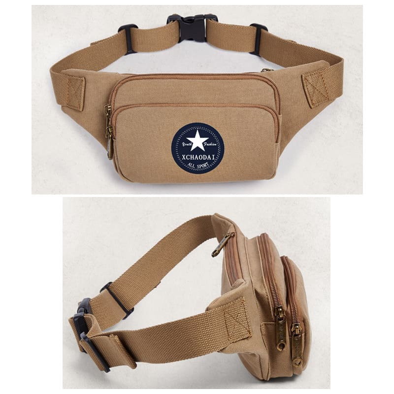 Brustbeutel Herren Brusttasche Reise Hüfttasche Canvas