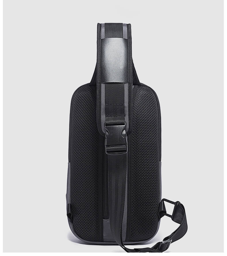 Brusttasche aus Oxford Brustbeutel Herren mit Zahlenschloss Rucksack mit 1 Riemen