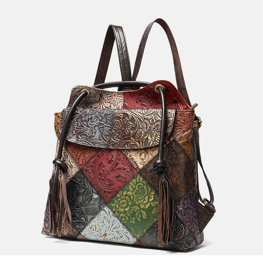 rucksack damen patchwork