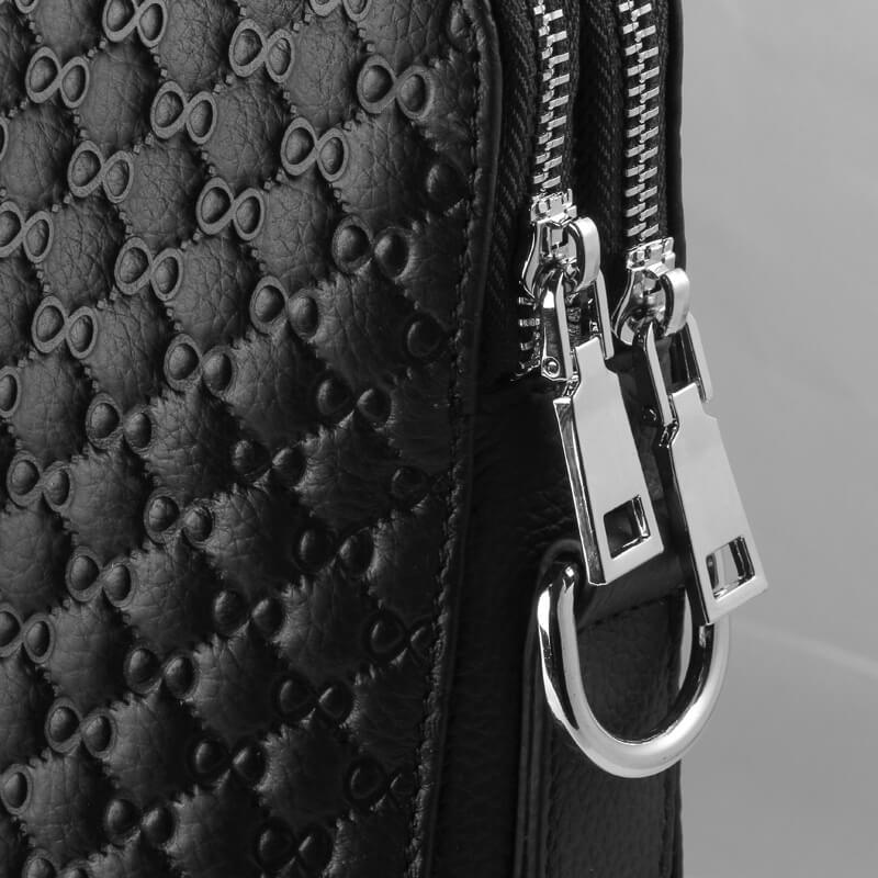 Businesstasche Herren Leder Schwarz Handtasche Arbeit Aktentasche A4 mit Laptopfach