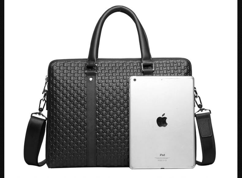 businesstasche herren leder schwarz