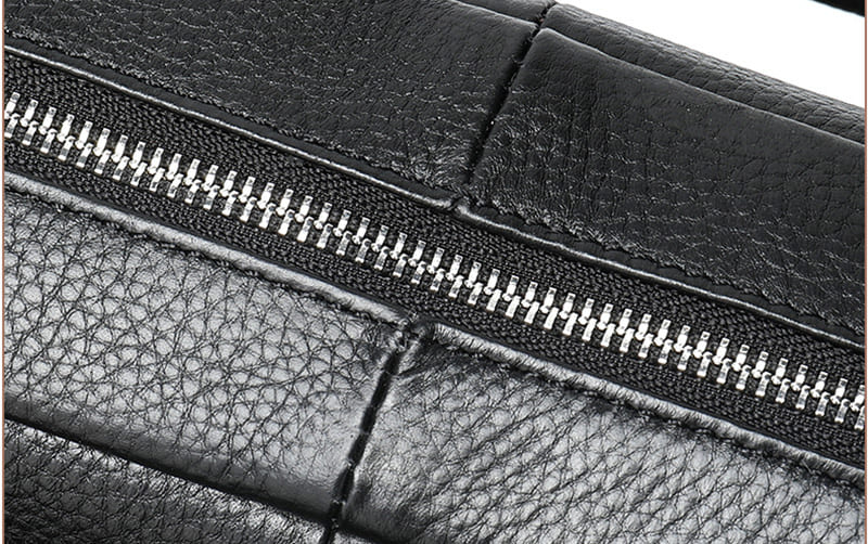 Businesstasche Leder Herren Aktentasche mit Laptopfach Handtasche