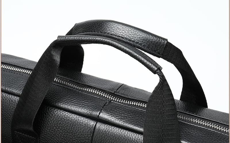Businesstasche Leder Herren Aktentasche mit Laptopfach Handtasche
