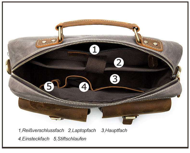 herren businesstasche mit laptopfach