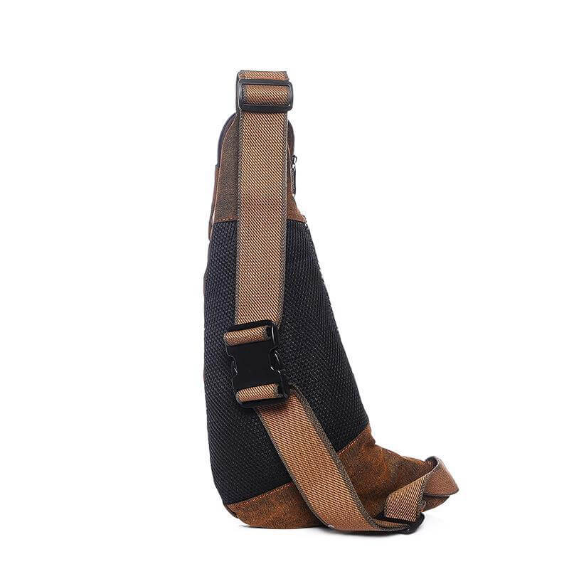 Canvas Brusttasche Herren günstig Brustbeutel Umhängetasche für Freizeit
