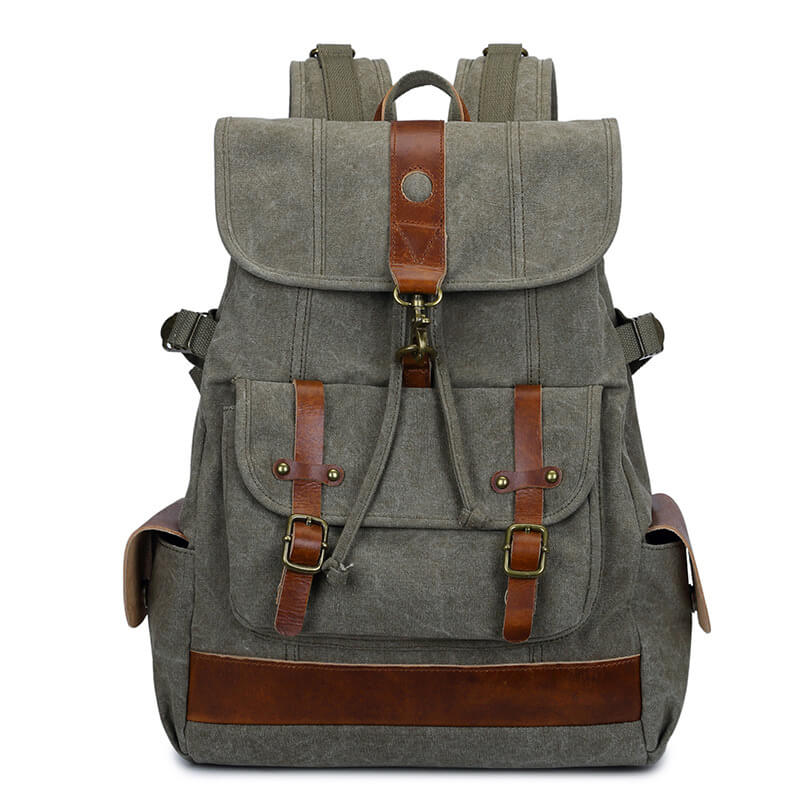 canvas rucksack grün