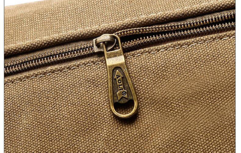 Canvas Umhängetasche Herren Segeltuchtasche Vintage mit vielen Fächern