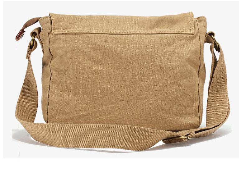 Canvas Umhängetasche für Herren Querformat Schultertasche Männer