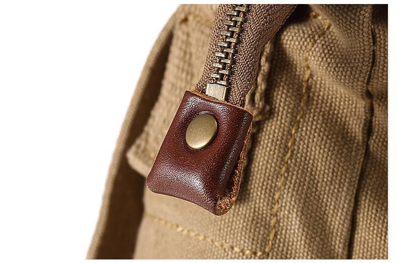 Canvas Umhängetasche für Herren Querformat Schultertasche Männer