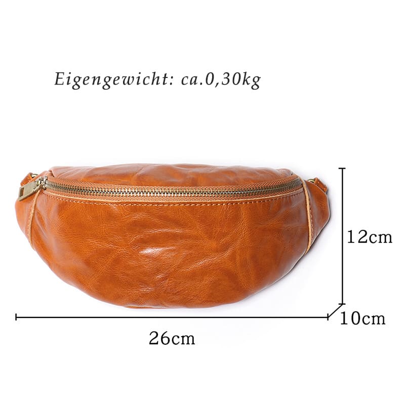 Herren Hüfttasche Bauchtasche Leder Umhängetasche Vintage Outdoor