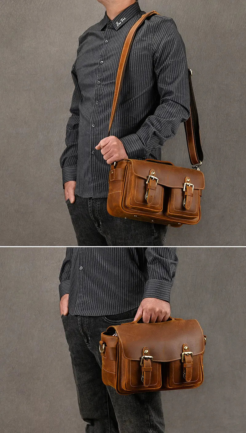 kameratasche leder vintage