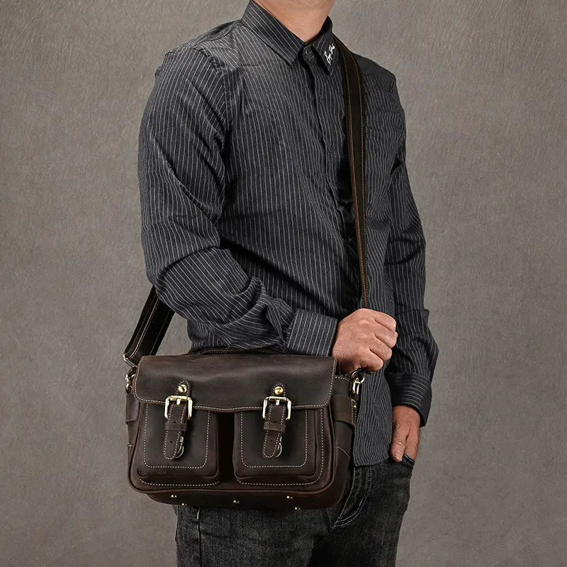kameratasche leder vintage