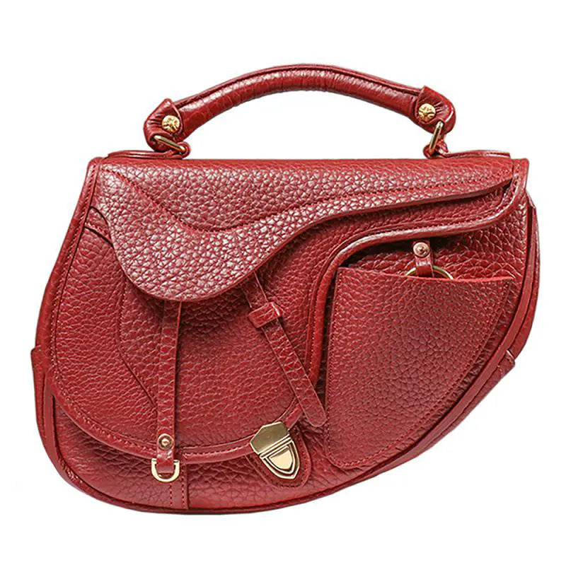 umhängetasche damen leder rot