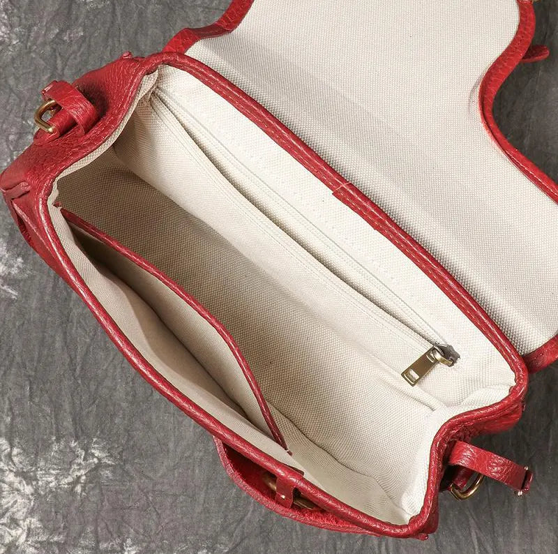 Vintage Satteltasche Damen Leder Umhängetasche in 5 Farben