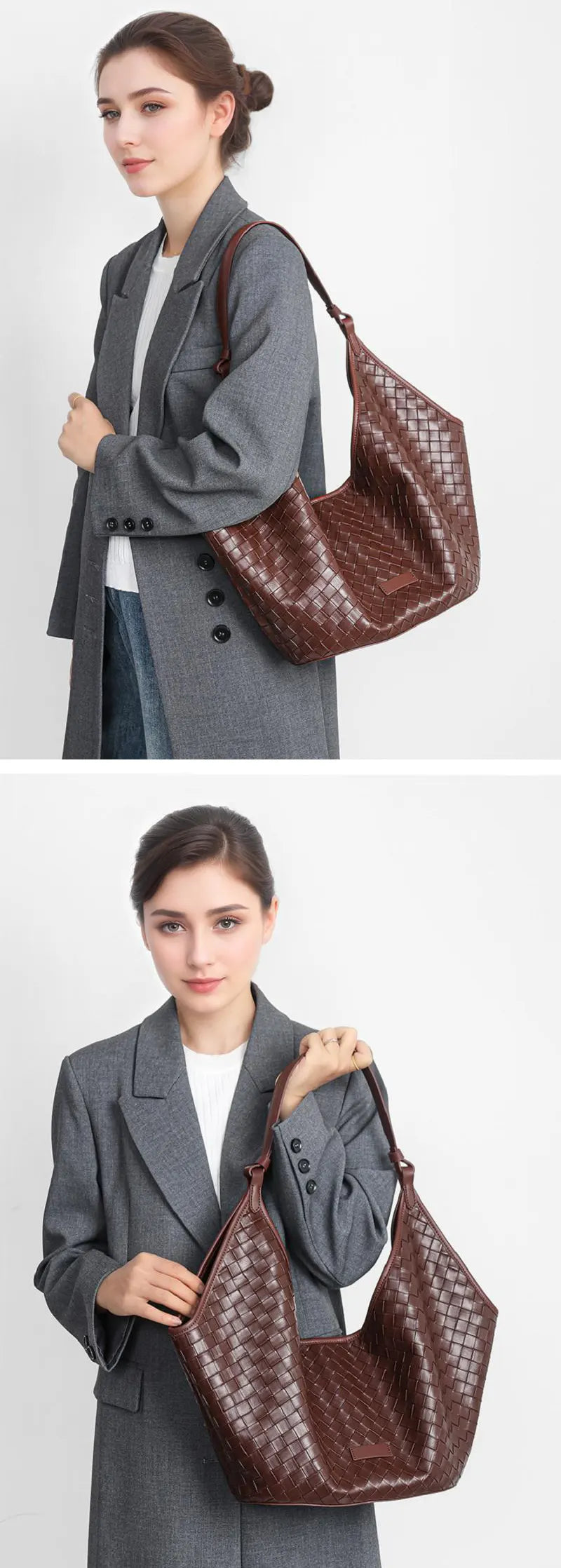 schultertasche ledertasche damen braun vintage