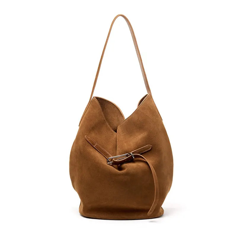 schultertasche damen leder braun
