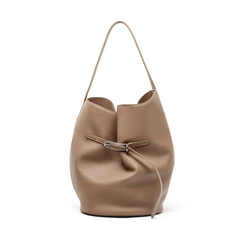 schultertasche damen leder khaki
