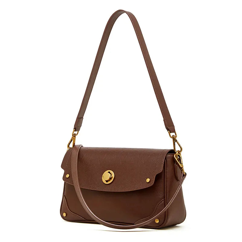 schultertasche damen braun