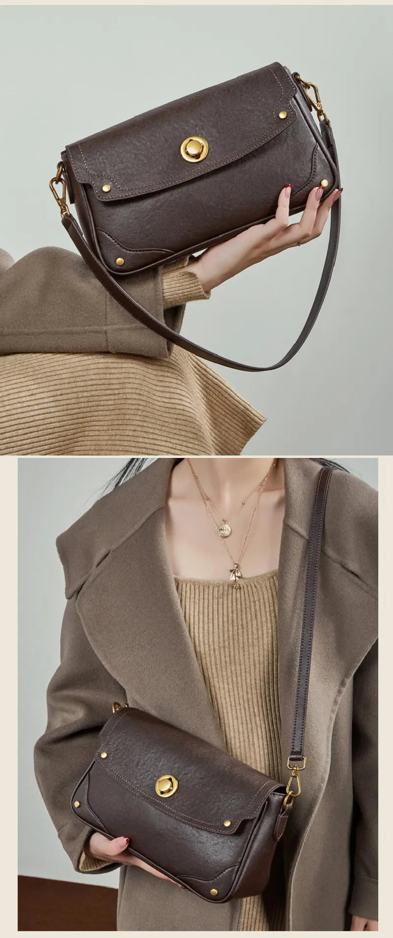 unterarmtasche damen leder