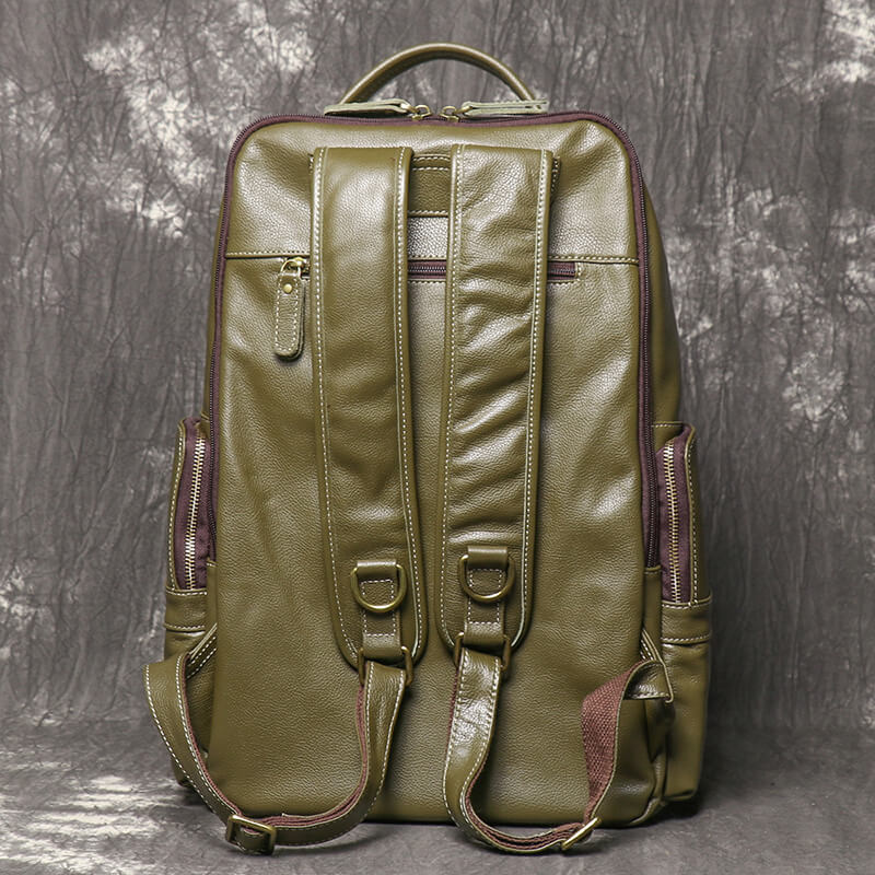 Leder Rucksack Herren groß mit Laptopfach für Uni und Arbeit