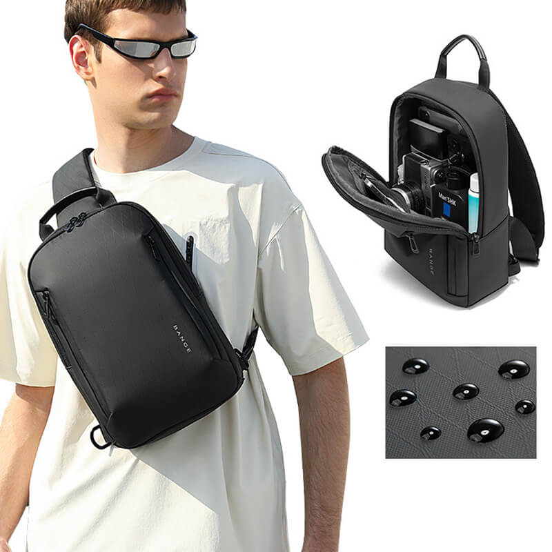 wasserdichte Brusttasche Herren Oxford Umhängetasche Sling Bag in 4 Fraben