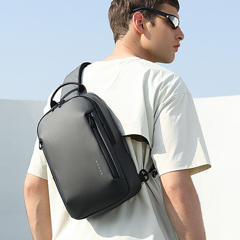 wasserdichte Brusttasche Herren Oxford Umhängetasche Sling Bag in 4 Fraben