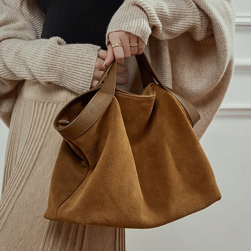 umhängetasche damen veloursleder