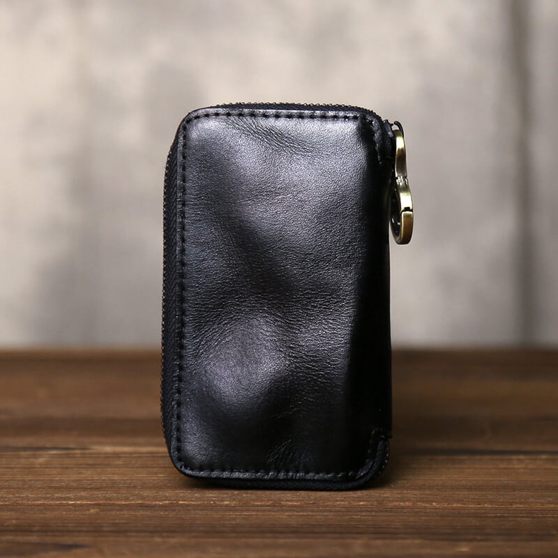 kleine Schlüsseltasche Leder für Damen und Herren Schlüsseletui