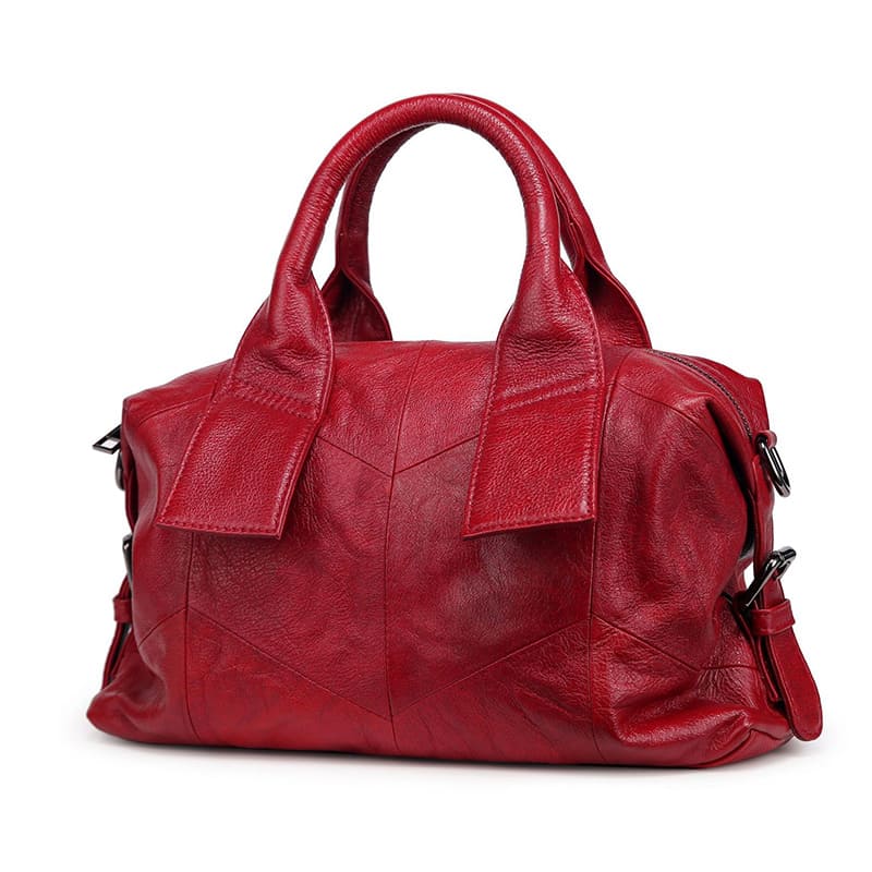 Damen Handtasche Leder Umhängetasche Frauen modern 4 Farben für Alltag