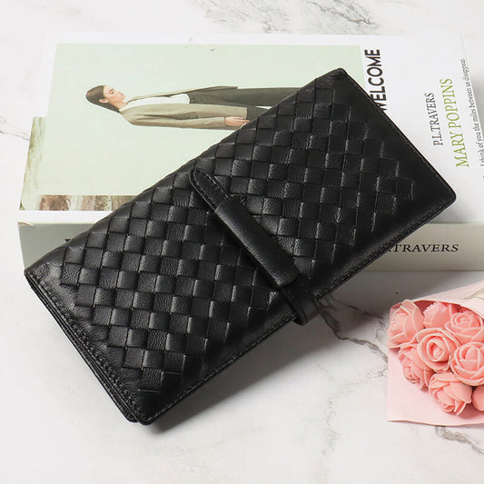 geldbörse geflochtenes leder