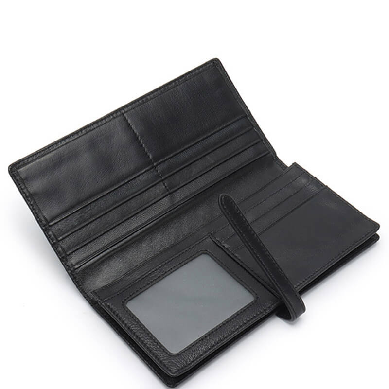 Damen Geldbörse geflochtenes Leder Geldbeutel lang Portemonnaie