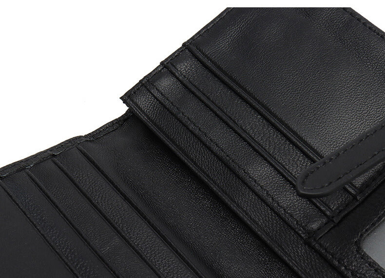 Damen Geldbörse geflochtenes Leder Geldbeutel lang Portemonnaie